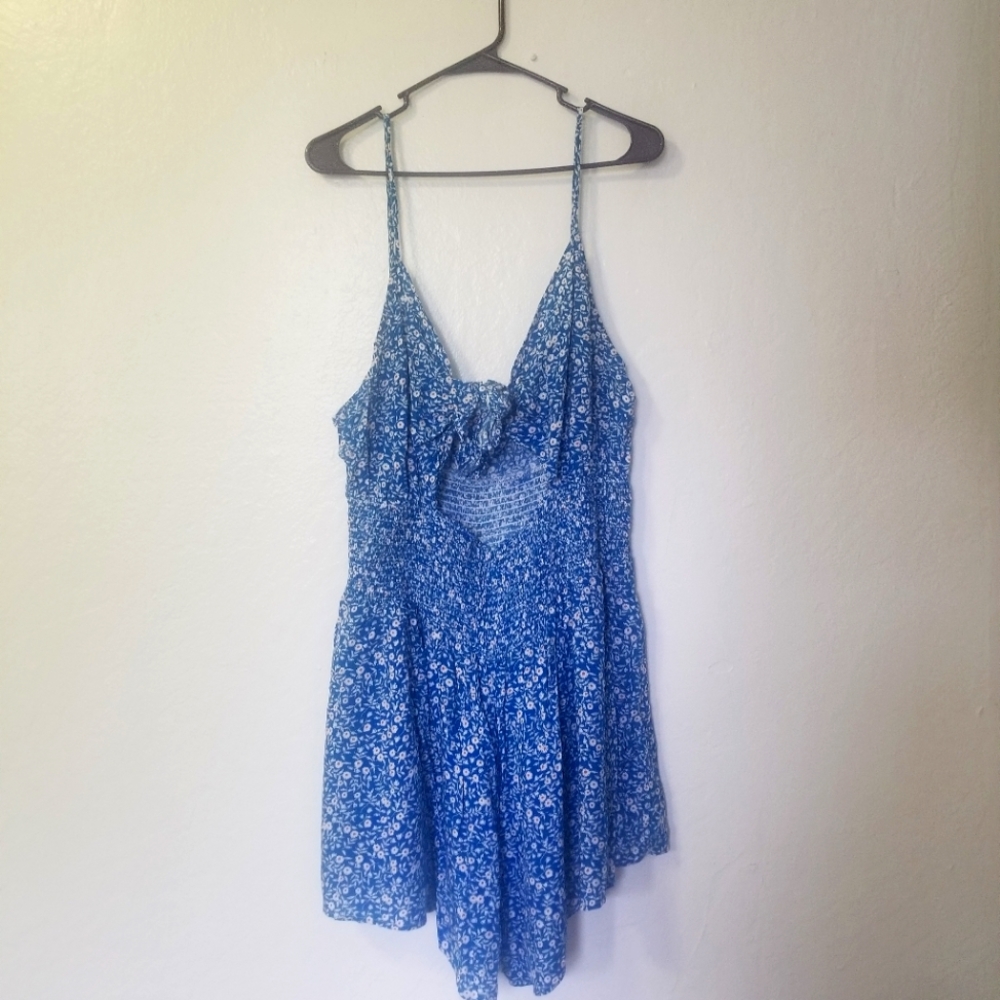 Sexy blue romper